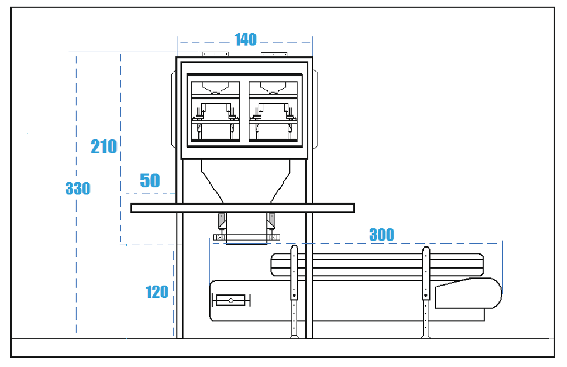 شماتیک ماشین کیسه پر کن مدل S40